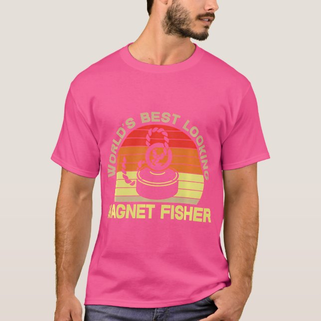 Beste aussehende Magnet Fisher Treasure Hunt Metal T-Shirt (Vorderseite)