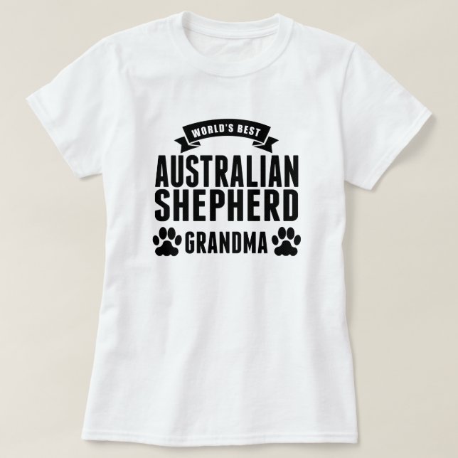 Beste australische der Schäfer-Großmutter der Welt T-Shirt (Design vorne)