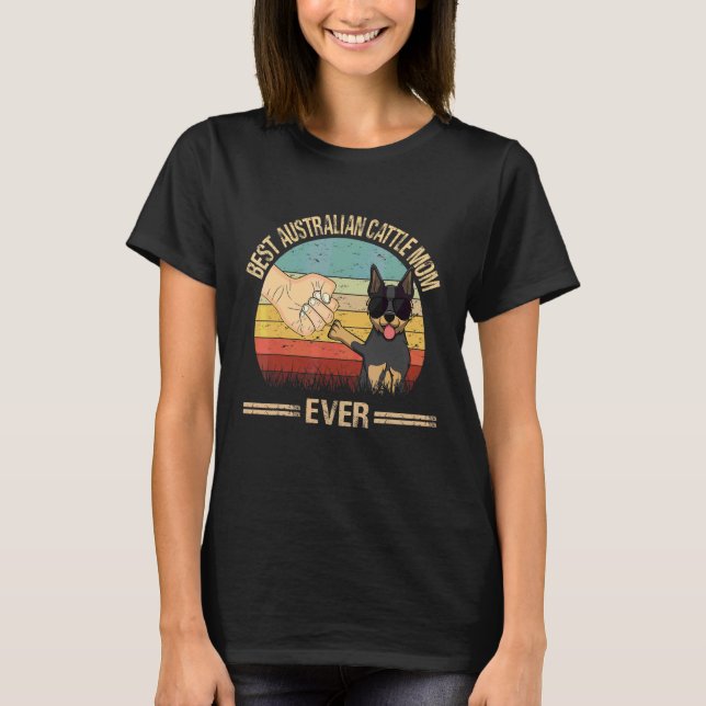 Beste australische Rindermutter jemals Hunde-Mutte T-Shirt (Vorderseite)