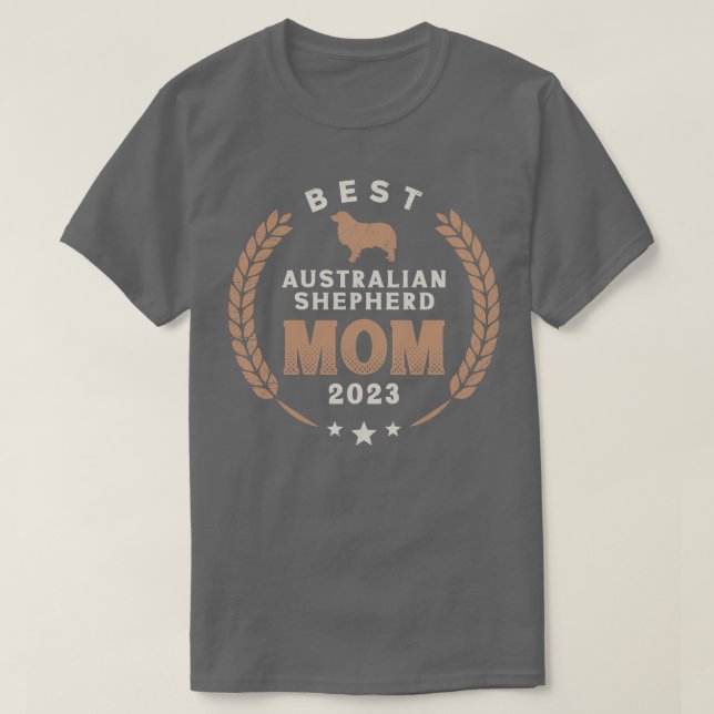 Beste australische Shepherd-Mama 2023 T-Shirt (Design vorne)