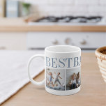 Beste Baba je 4 Foto Collage Opa Kaffeetasse<br><div class="desc">Erstelle einen süßen Sake für einen geliebten Großvater diesen Vatertag oder Großelterntag mit diesem einfachen Design,  das vier deiner Lieblings-Fotos enthält. "Best Baba Ever" erscheint oben in Blautönen.</div>