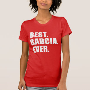 Beste Babcia je polnische Großmutter T-Shirt