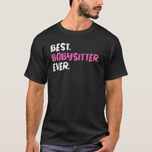 Beste Babysitter-Grafik für Kindermädchen T-Shirt (Vorderseite)