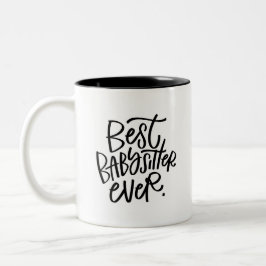 Beste Babysitter-Tasse je Zwei-Tone-Kaffee Zweifarbige Tasse