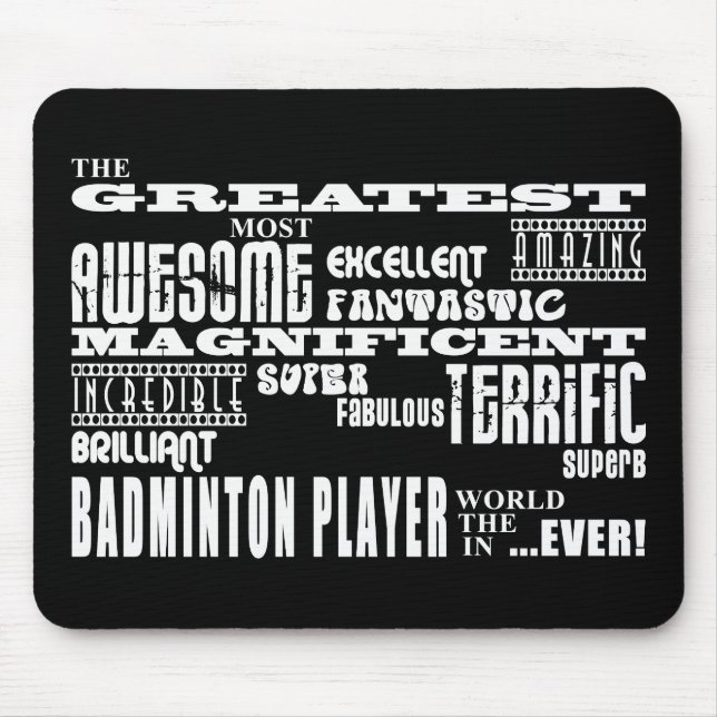 Beste Badminton-Spieler-bestster Badminton-Spieler Mousepad (Vorne)