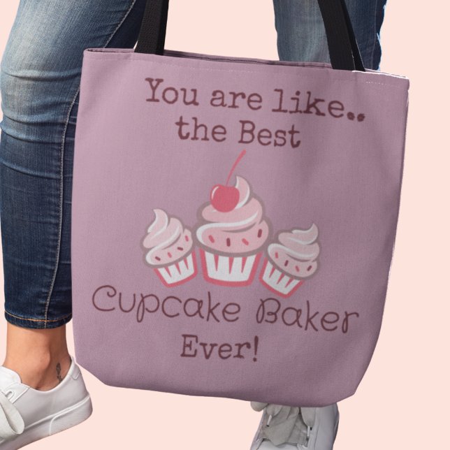 Beste Baker Cupcake Maker Crossbody Tosbody Bag (You are like the best Cupcake Baker Ever! tote bag)