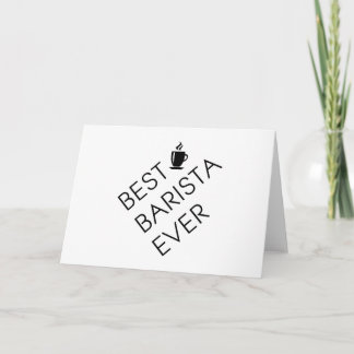 Beste Barista aller Zeiten. Barista-Geschenk. Kaff Karte