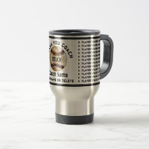 Beste Baseball-Trainer-Geschenke mit allen Spieler Reisebecher