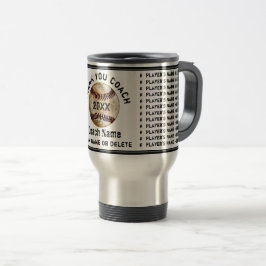 Beste Baseballtrainer-Geschenke mit den Namen Reisebecher