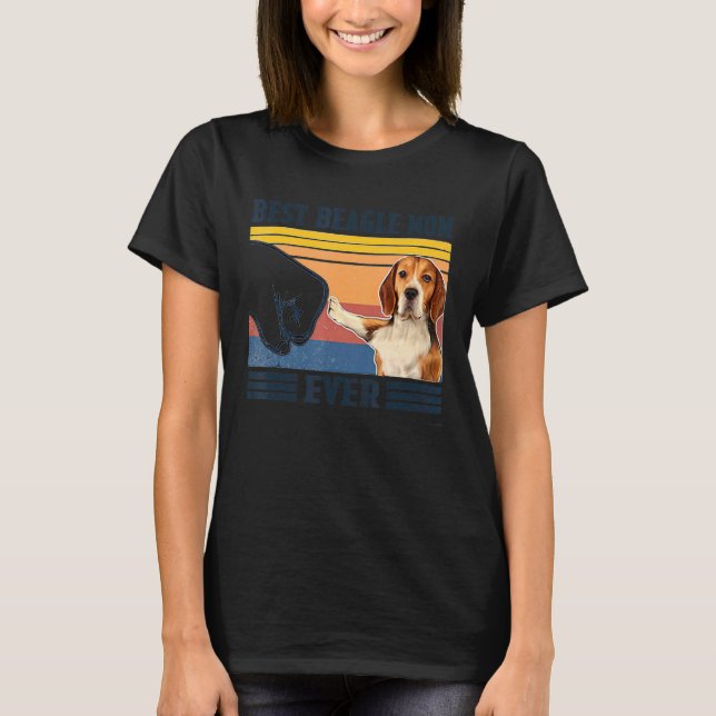 Beste Beagle Mama je Hund Mama Mütter T-Shirt (Vorderseite)