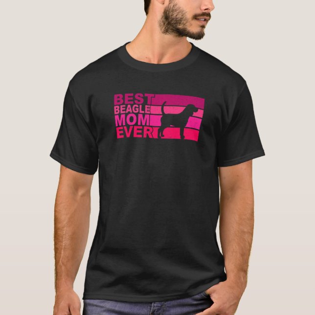 Beste Beagle Mama je T-Shirt (Vorderseite)