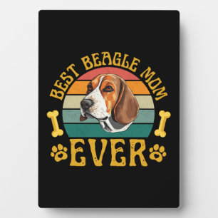 Beste Beagle-Mama überhaupt, lustiger Beagle-Hund Fotoplatte
