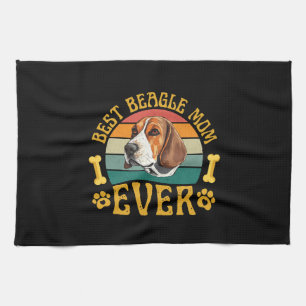 Beste Beagle-Mama überhaupt, lustiger Beagle-Hund Geschirrtuch