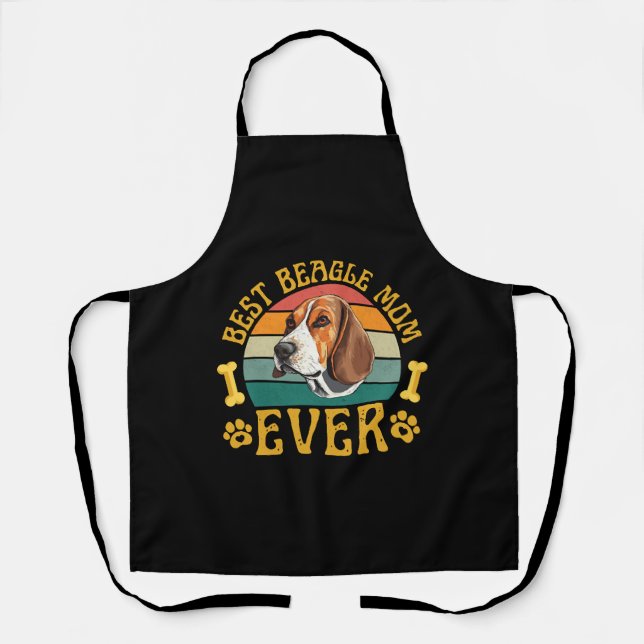 Beste Beagle-Mama überhaupt, lustiger Beagle-Hund  Schürze (Vorderseite)