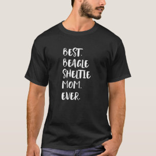 Beste Beagle Sheltie Mama je T-Shirt
