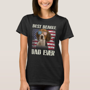 Beste Beagle-Sonnenbrille für Männer Dad Ever Amer T-Shirt