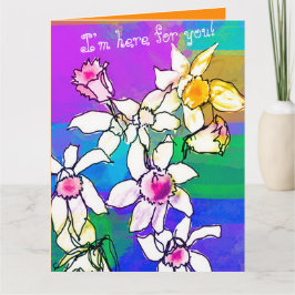 Beste Beileid/Support Blumengrüße-Karte Karte