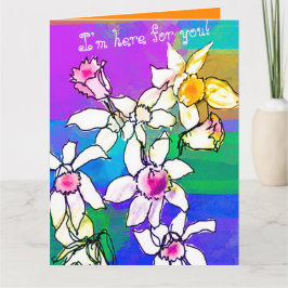 Beste Beileid/Support Blumengrüße-Karte Karte