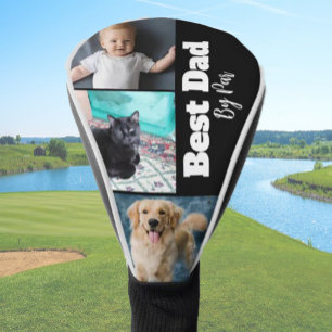 Beste benutzerdefinierte Foto für Vater und Schwar Golf Headcover