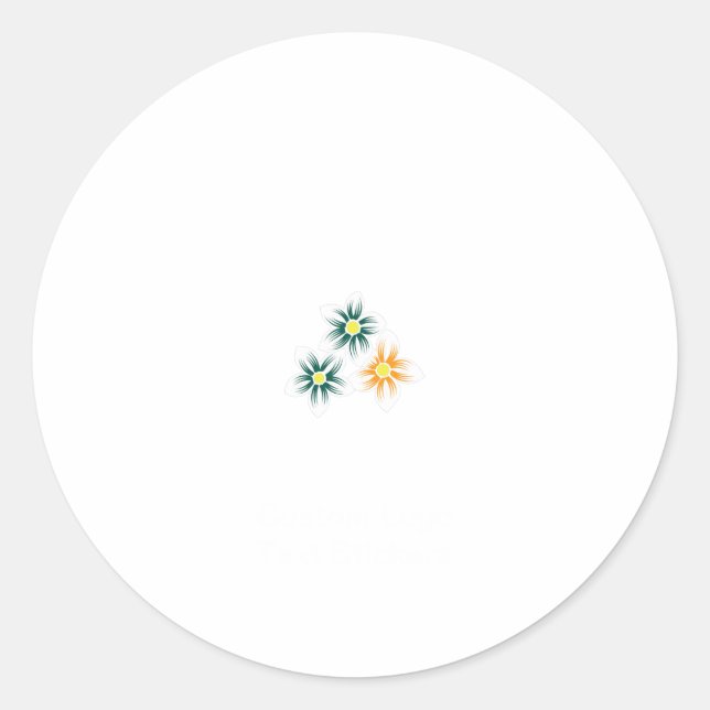 Beste benutzerdefinierte Logo-Stickers Runder Aufkleber (Vorderseite)
