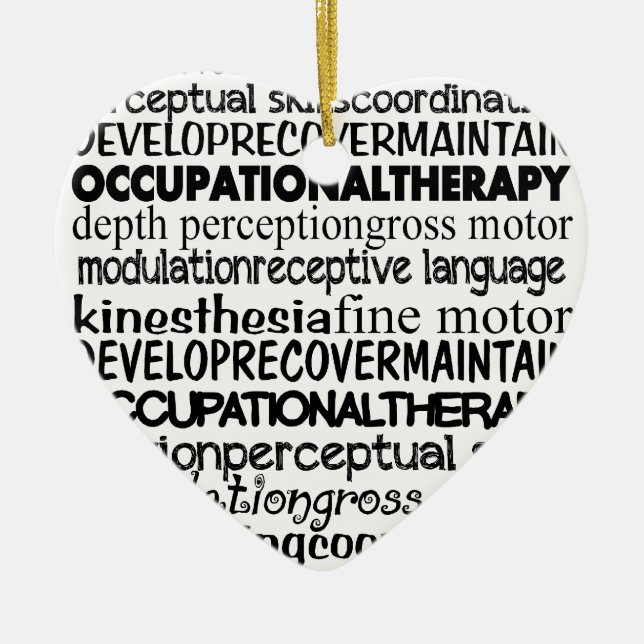 Beste Beschäftigungstherapie-Geschenke Keramikornament (Vorne)