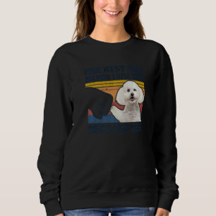 Beste Bichon Frise-Hundemutter überhaupt Stoß pass Sweatshirt