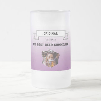 Beste Biersorte Sommelier Violet Weiße Farbe & Fot Mattglas Bierglas