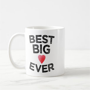 Beste Big Ever-Schwester-R Reveal Herz-Design Kaffeetasse