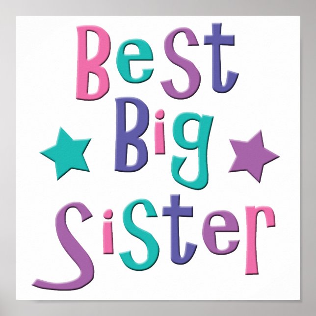Beste Big Sister Poster (Vorne)