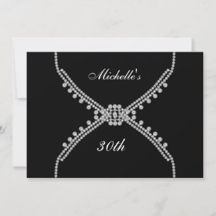 Beste Black Birthday Party Einladung