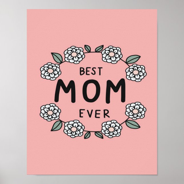 Beste Blume für Mama | Beste Geschenke für Mama Poster (Vorne)