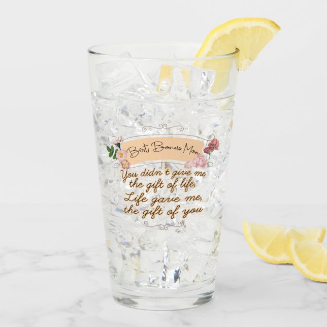 Beste Bonus-Mama Glas (Rückseite Ice)