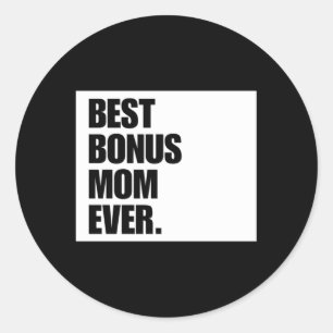 Beste Bonus-Mama je Mama Runder Aufkleber