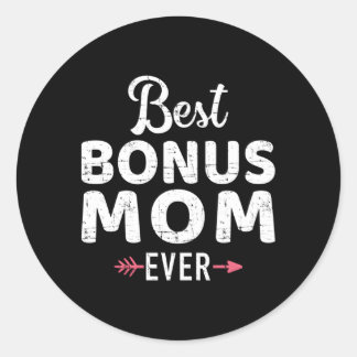 Beste Bonus-Mama je Runder Aufkleber