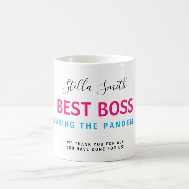 BESTE BOSS-COVID-PANDEMIE KAFFEETASSE (Mittel)