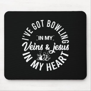 Beste Bowling-Design Männer Frauen Jesus Christlic Mousepad