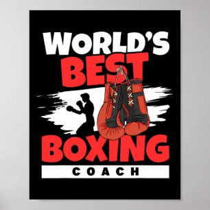 Beste Boxcoach der Welt Boxclub Kickboxen B Poster