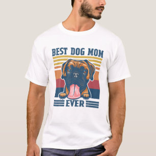 Beste Boxer-Mama je Funny Dog Mama Muttertag Gif T-Shirt