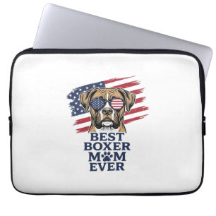 Beste Boxer-Mutter Aller Patrioten Hund-Shirt Desi Laptopschutzhülle