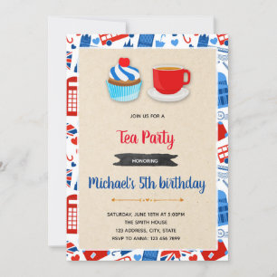 Beste britische Party Einladung