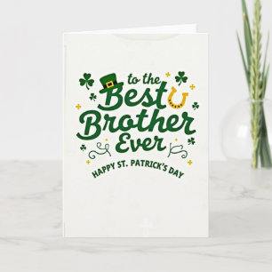 Beste Bruder Faux Gold St. Patrick Karte