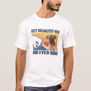 Beste Bullmastiff-Mama je Vintager Muttertag Chris T-Shirt
