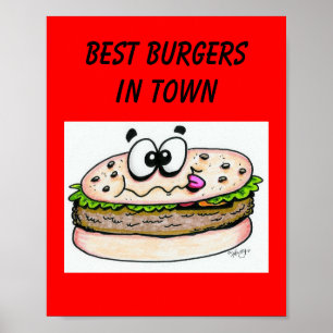 Beste Burger im Stadtplakat Poster