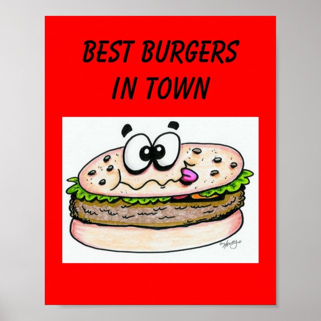 Beste Burger in Stadtplakat Poster (Vorne)