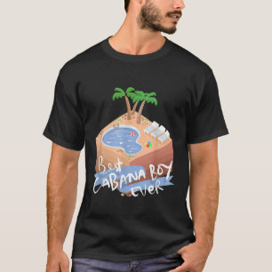 Beste Cabana Boy Beach Szene mit Palmen T-Shirt