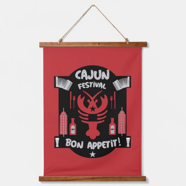 Beste Cajun-Köche    Wandteppich Mit Holzrahmen (Vorderseite)