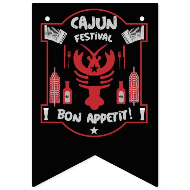 Beste Cajun-Köche    Wimpelkette (Erste Fahne)