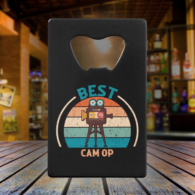 Beste Cam Op Retro - Camera Team-Geschenk Geldbeutel Flaschenöffner (Von Creator hochgeladen)