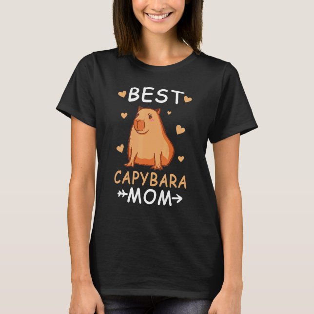 Beste Capybara Mama Capibara T-Shirt (Vorderseite)