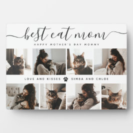 Beste Cat-Mama: Custom Mother's Day Cat Foto Fotoplatte